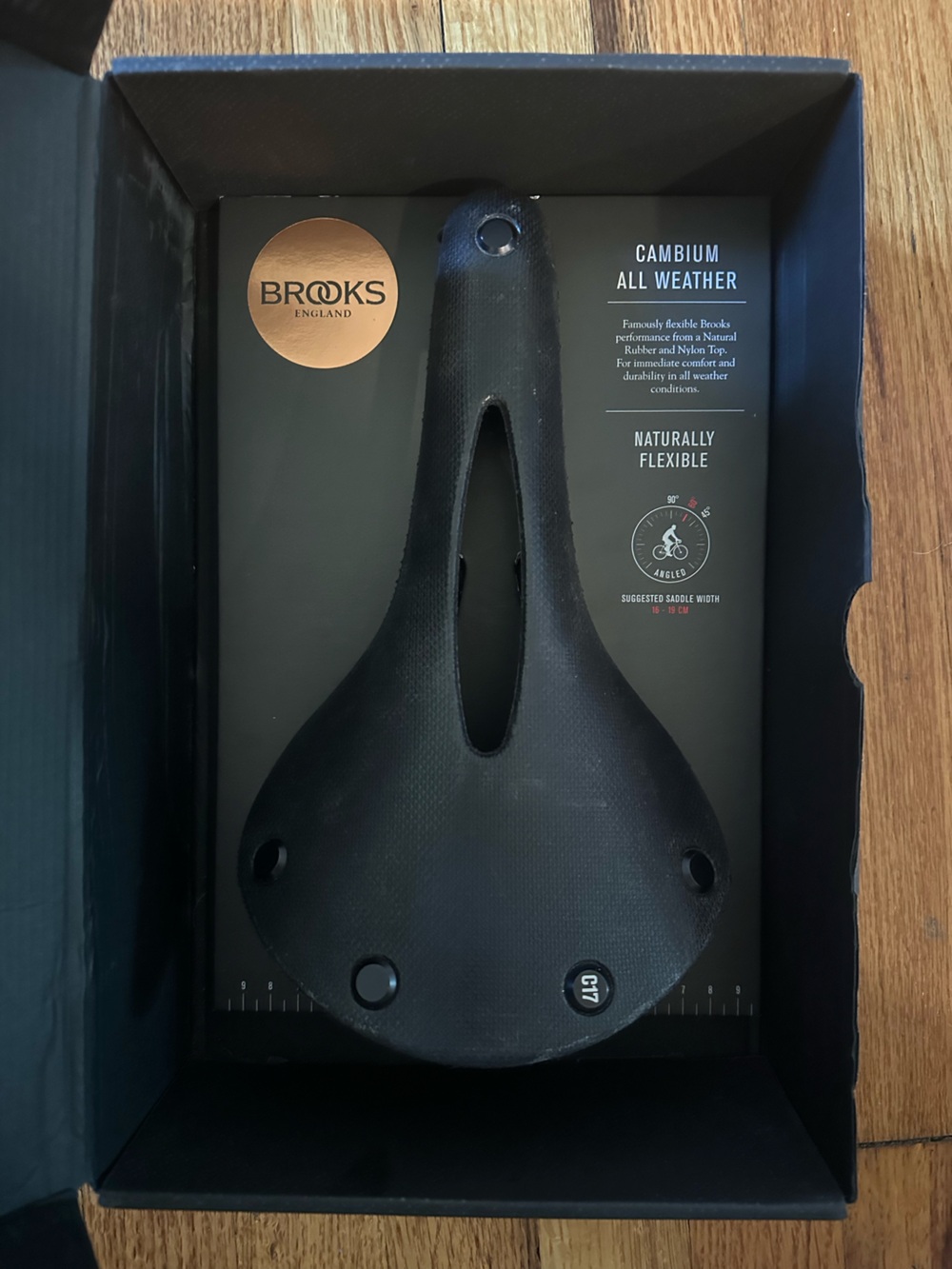 Brooks Black All-Weather Flexible Saddle